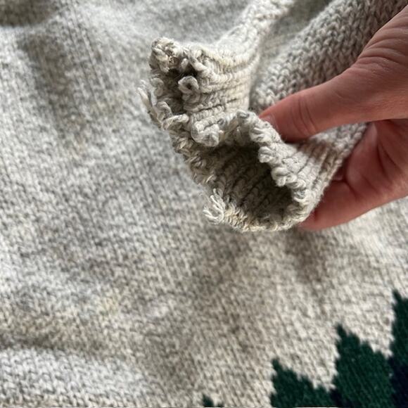 VTG 80s Peconic Bay Traders Crewneck Pullover Sweater Mens XL Cotton Argyle - Picture 4 of 9